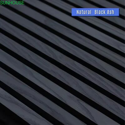 Sunhouse Modern Design Akupanel Wooden Slat Acoustic Panels Soundproof Diffusion Wall Panel for Living Room