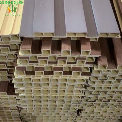 1220*2440Mm Outdoor Wall Panel Wood Plastic Composite Fluted Design for Walls Boards Product