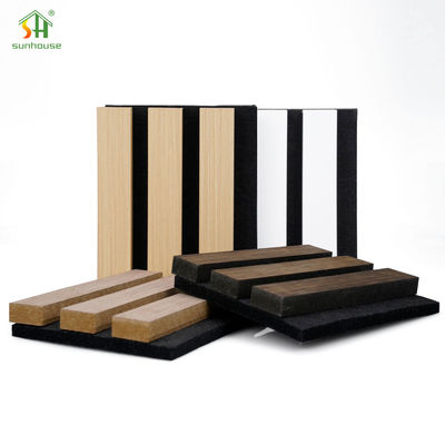 Хорошая цена. Акустические панели из деревянного сланца 20 мм 25 мм Акустические звуковые панели стен 4х8 футов онлайн